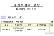 포천시, 2월 21일 자 승진자 명단 발표
