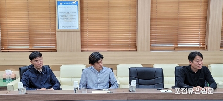 왼쪽부터 늘봄꽃화원 임준석, 천송이플라워 조병익, 꽃사랑 이용운 대표.
