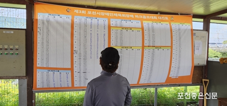 한 참가자가 대진표를 살펴보고 있다. (사진=문석완 기자)
