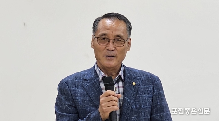 양주승 민주평화통일자문회의 포천시 협의회장. 8월 31일에 임기가 끝난다. (사진=문석완 기자)
