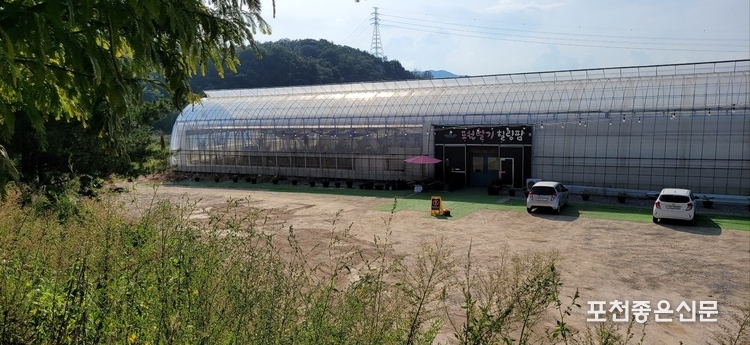 무단 전용해 사용하는 것으로 추정되는 151-4번지 일부와 152번지의 전경. 
