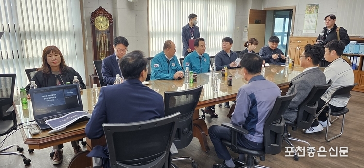백영현 포천시장이 인사말을 하고 있다. (사진=문석완 기자)
