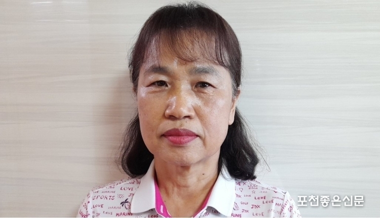 군내면 생활개선회 변석민 총무. 