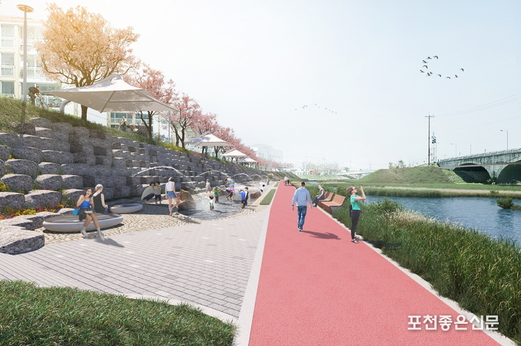 선단 수변공원(선단동 32-5).
