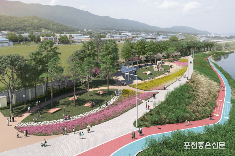 선단 제방공원(선단동 7-12).