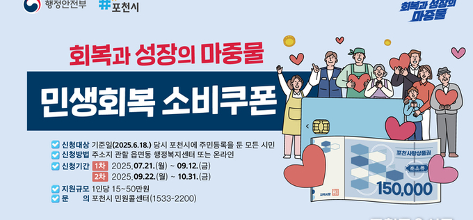 민생회복 소비쿠폰 신청 앞두고… 지급 준비 착착